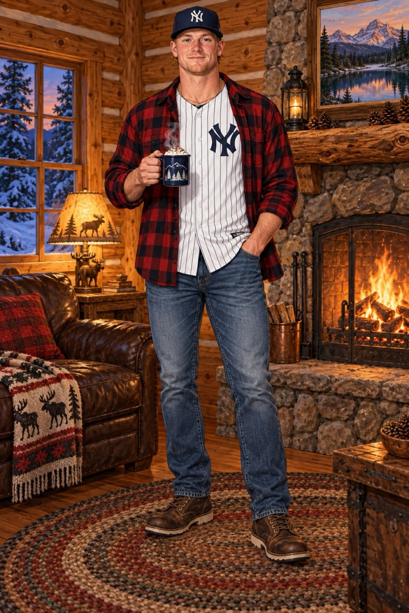 Artist’s impression of Will Warren in the Yankees Log Cabin